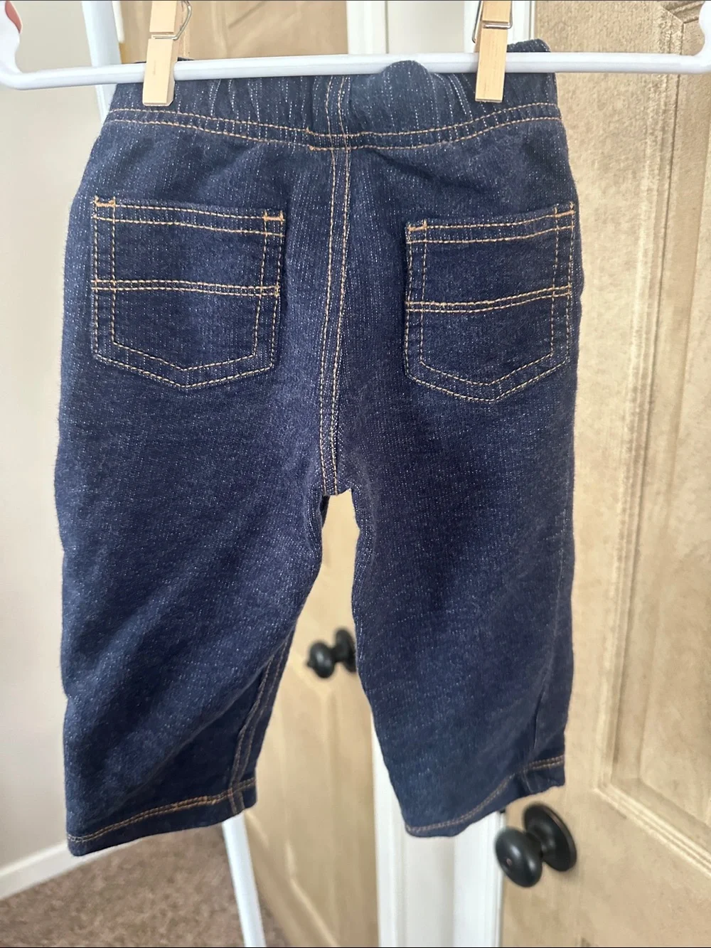 Carter's Navy Blue Pull-On Leggings with Contrast Stitching